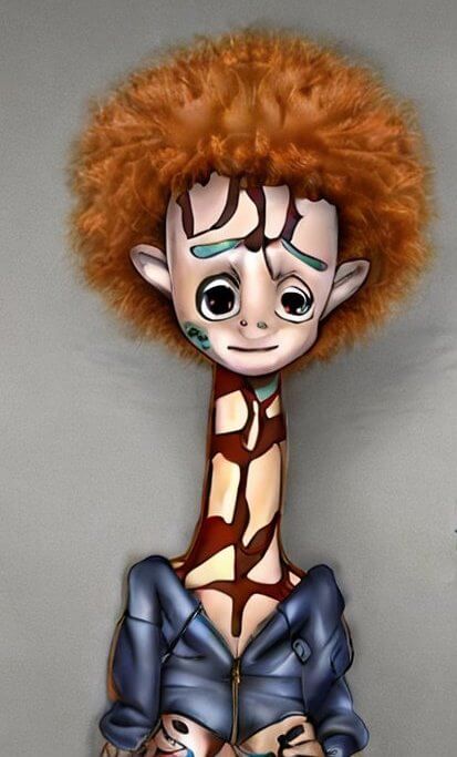 girafa humanoide