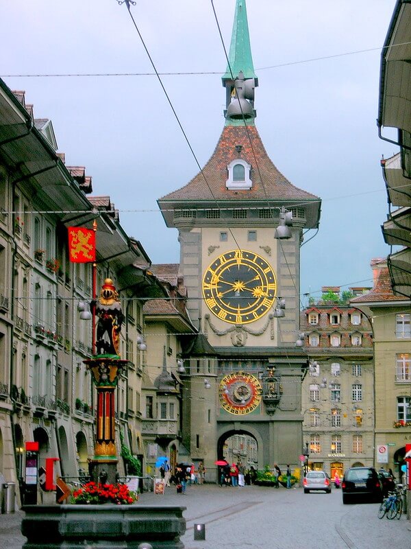 Vista de la torre del reloj de Berna
