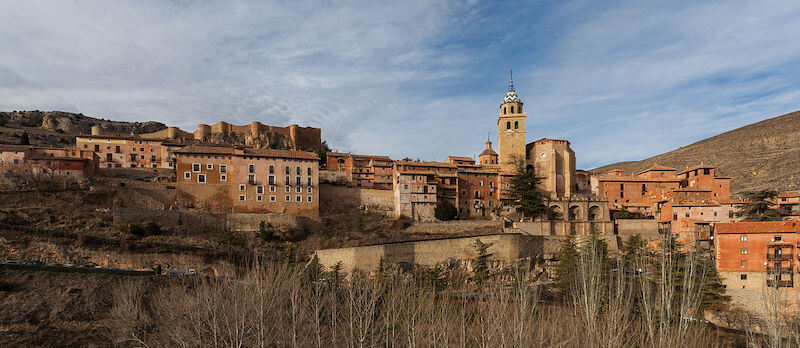 Vista del pueblo de Albarracín provincia de Teruel